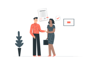 正社員 転職 エージェント おすすめを表すイラスト