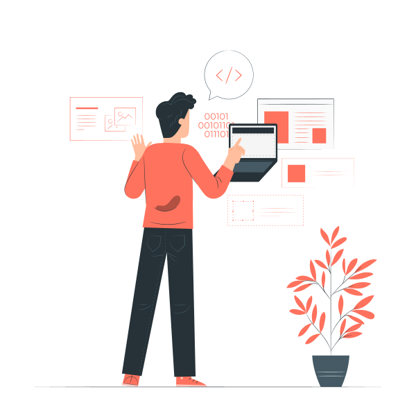 エンジニア AWS 資格を表すイラスト