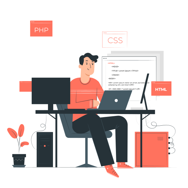 フリーランスエンジニア Python 案件を表すイラスト
